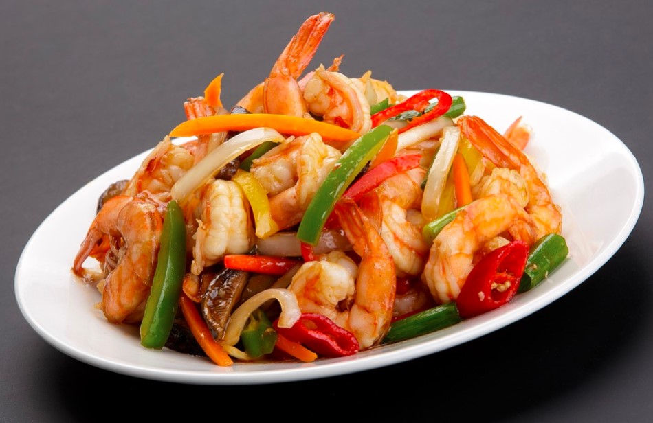 King prawn Szechuan